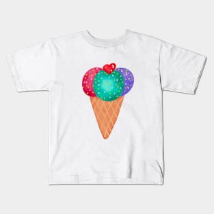 Ice Cream Cone Kids T-Shirt